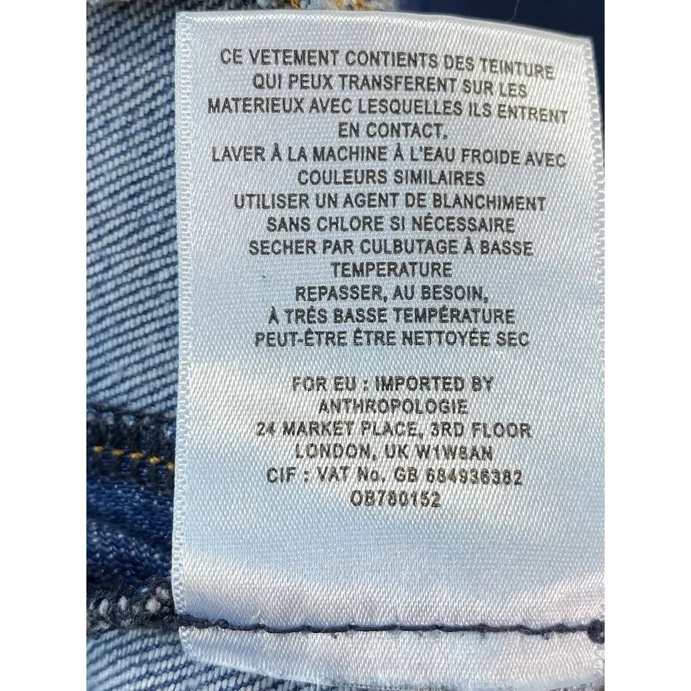 Pilcro‎ And The Letterpress Jeans Womens 26 High-Rise Denim Legging Blue Stretch